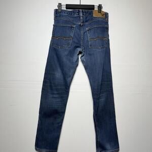 VTG American Eagle Outfitters Men's Slim Stretch Dark Blue Denim Jean 28 x 28